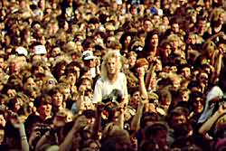 the obligatory 'girl in crowd' shot